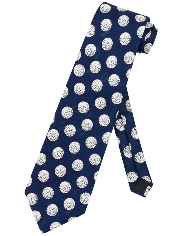 Golf Balls NeckTie Golfing Themed Design Mens Neck Tie