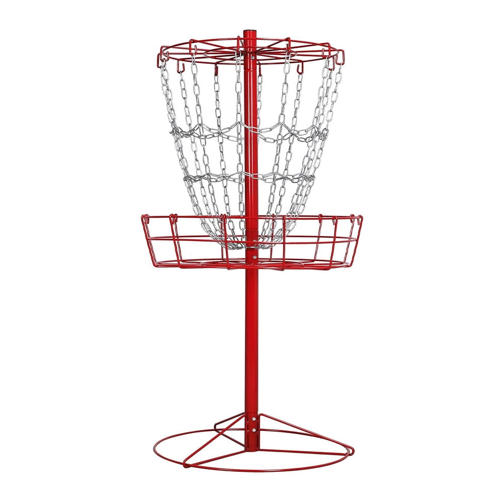 Golf Basket Target, Disc Golf Baskets w/ Double Steel Chains, 12Chain