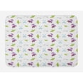 thumbnail image 1 of Golf Bath Mat, Clubs Carts Ball Flag on the Grass Championship Tournaments, Plush Bathroom Decor Mat with Non Slip Backing, 29.5" X 17.5", Lime Green Purple, by Ambesonne, 1 of 2