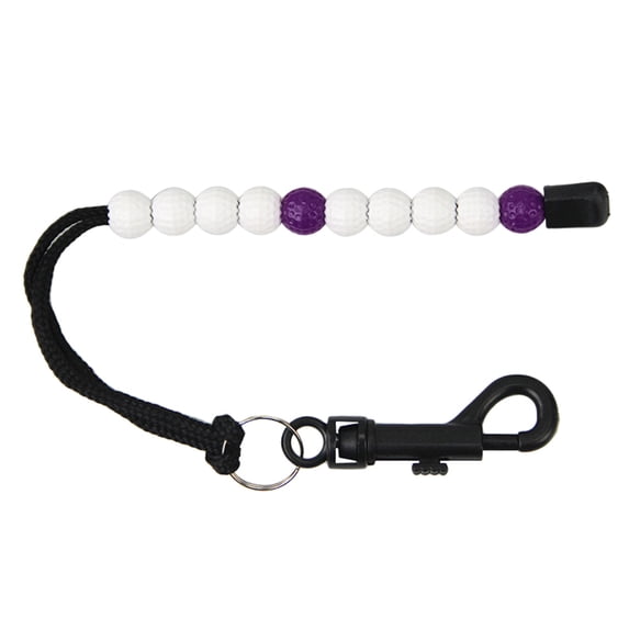 Golf Bead Counter, Pro Golf Plastic Bead Counter Strokes Score Count Training Scorer with Clip