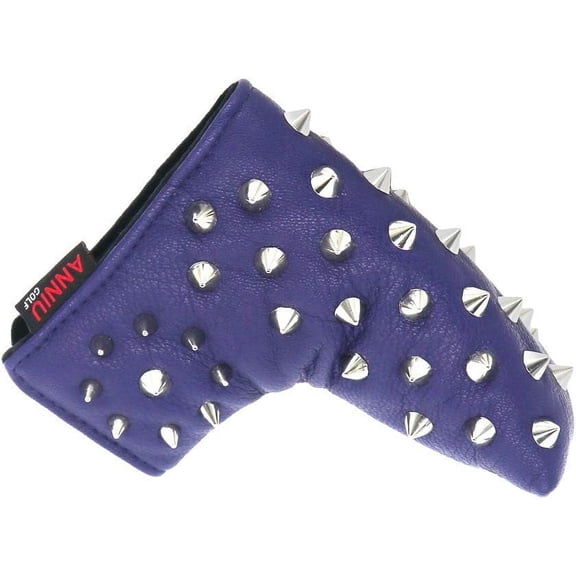 Golf Blade Cover Rivet Sleeve Golf Putter Club Cover Leather with Magnetic Closure Putter Headcover