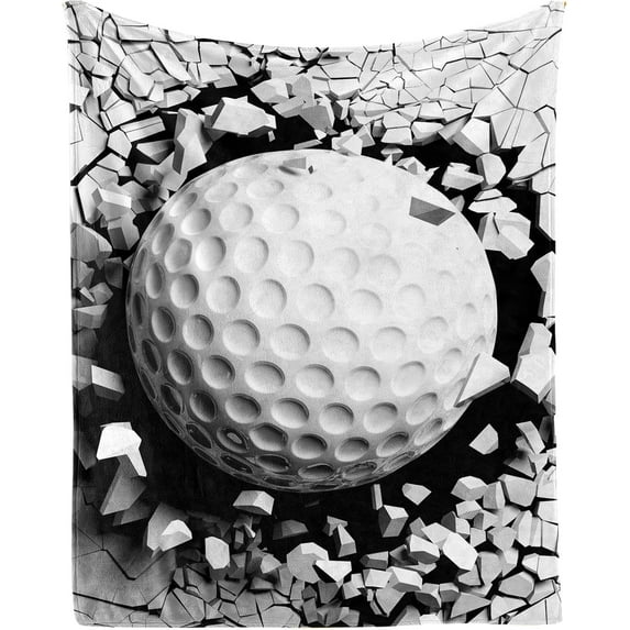 Golf Blanket for Women Men, Cool Golf Sports Themed Design Printed Throw Blankets for Teens Adults Lap, Couch Bed, Warm Soft Cozy Blanket, 60"x 80"