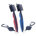 Golf Brush Cleaner Set Wire and Nylon Bristle Brushes for Golfing