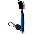 thumbnail image 1 of Golf Brush and Club Groove Cleaner 2Ft Retractable Zip-line Carabiner, Golf Club Cleaning Tool Deep Clean Iron Grooves Improving Backspin and Ball Control (Color : Blue), 1 of 3