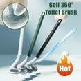 thumbnail image 1 of Golf Brush Head Toilet Brush For Efficient & Thorough Cleaning, Triangular Design With Tpr Bristles For No Dead Corners, Hair-Resistant & Easy Rinsing, Nail-Free Hanging Toilet, 1 of 6