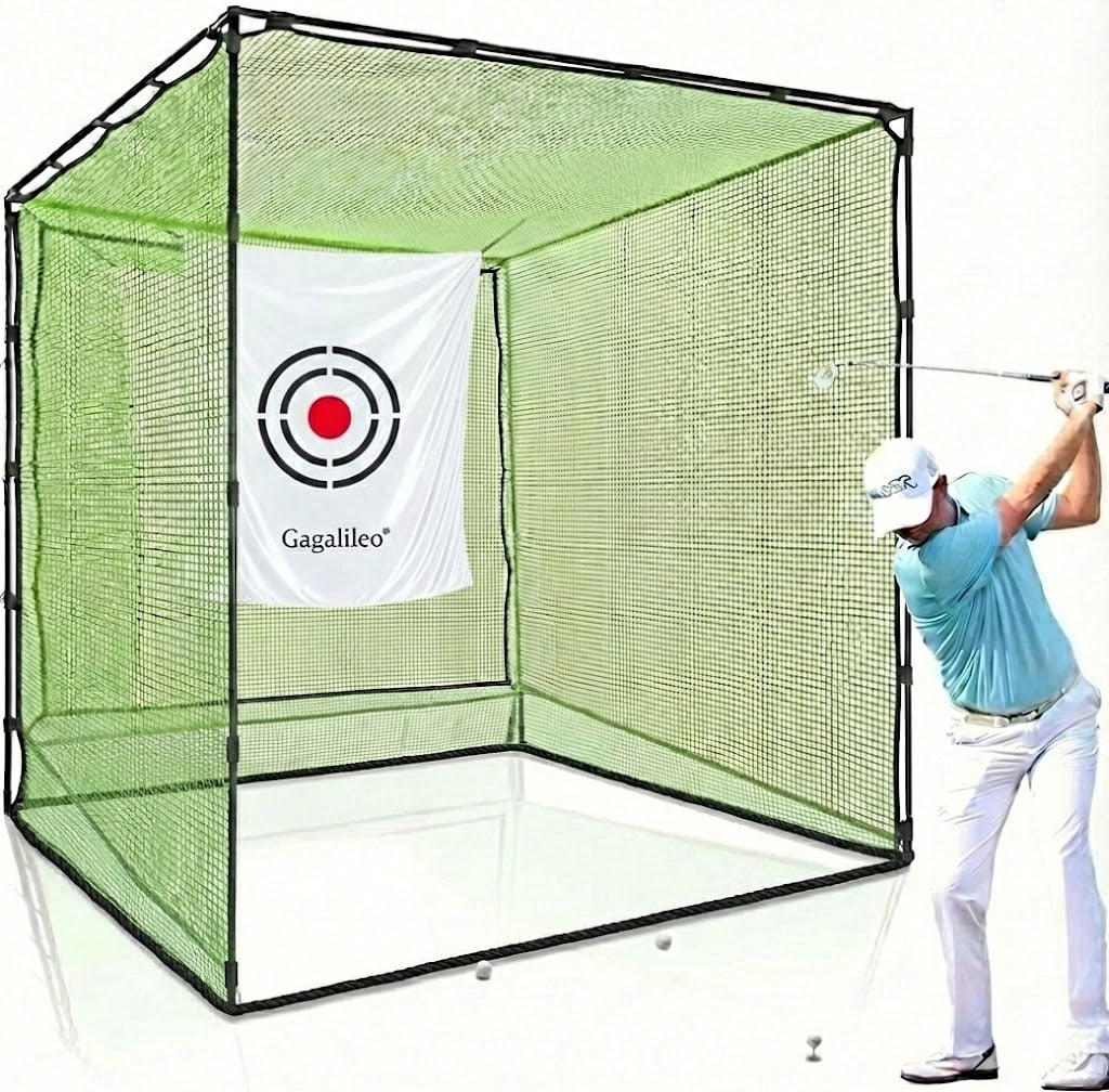 Gagalileo Golf Practice Cage Net 10x10x10 Ft with Target & Steel Frame ...
