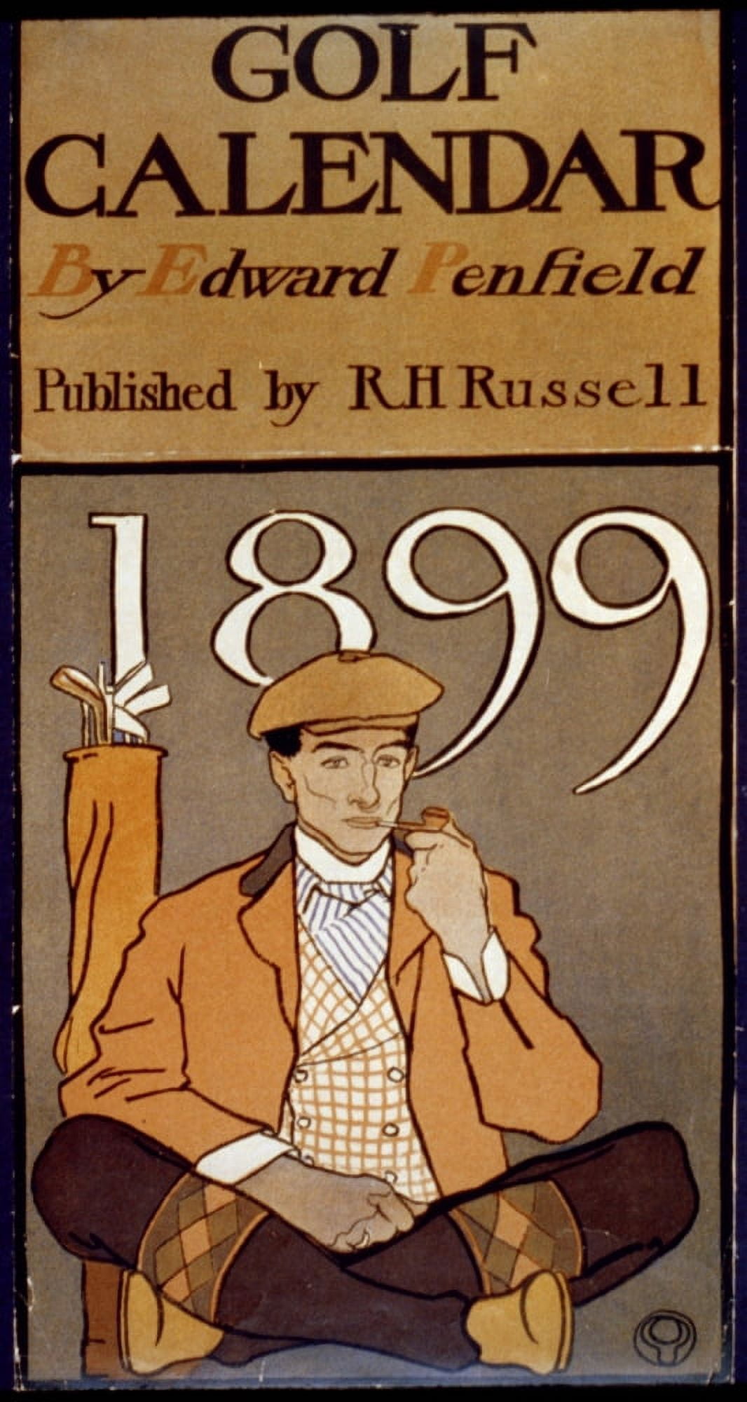 Golf Calendar 1899 Canvas Art - Edward Penfield (18 x 24)