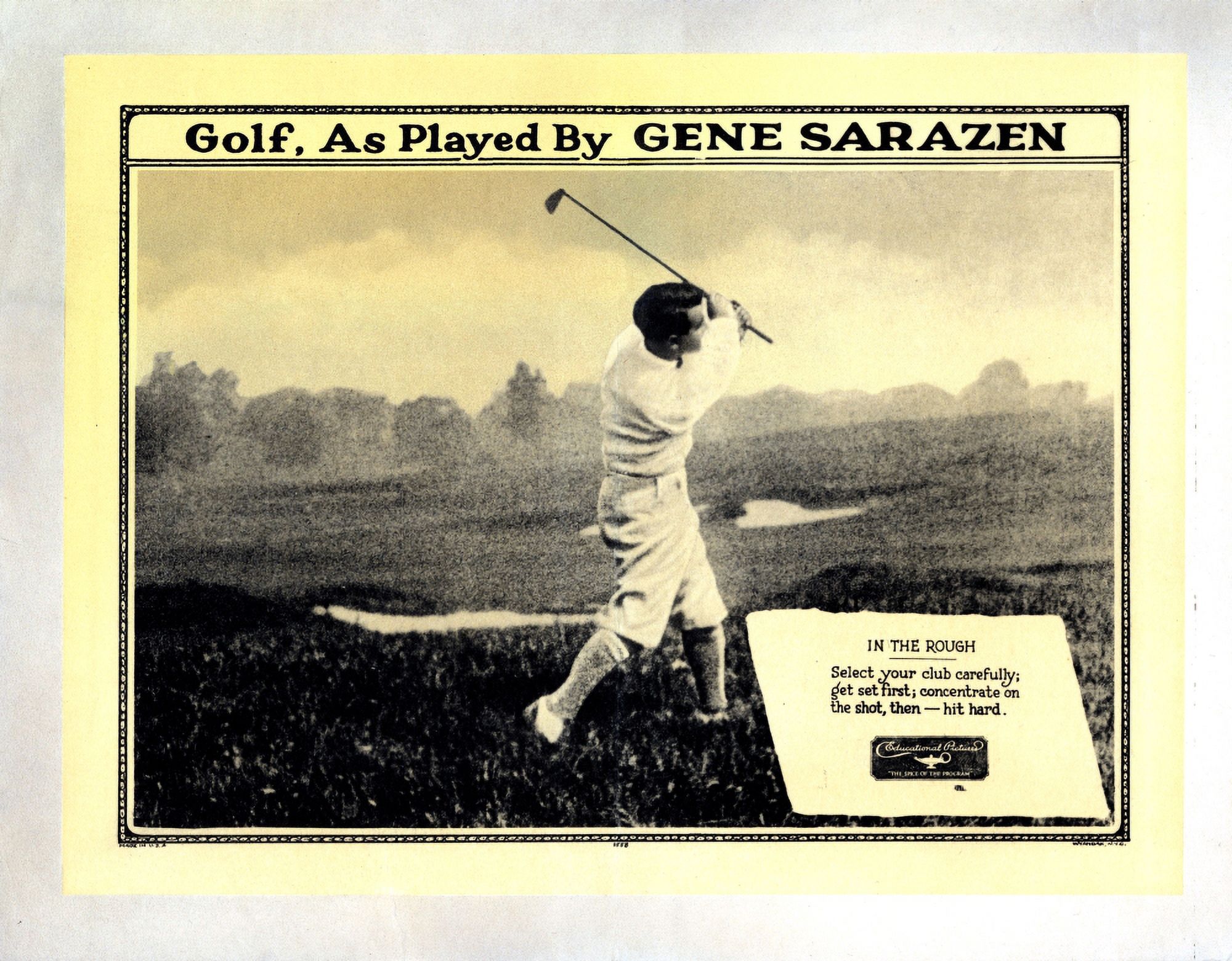 Golf Canvas Art - (20 x 16)