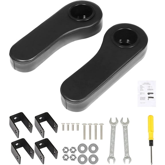 Golf Cart Armrest with Cup Holder Universal Replacement for EZGO Club Car Yamaha