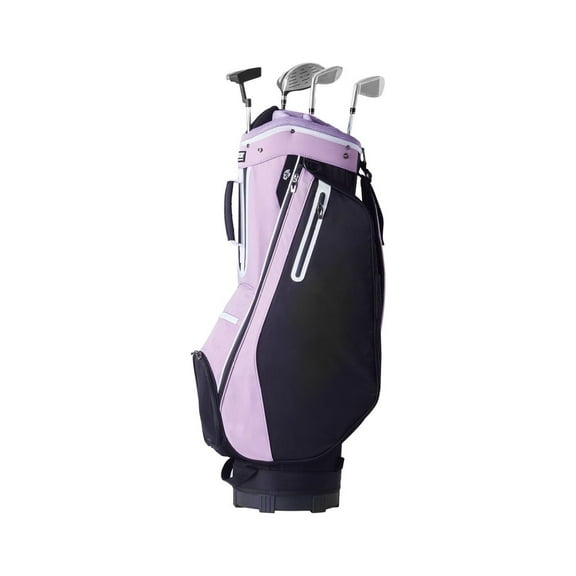Golf Cart Bag 14 Way Divider, 36' Pockets, Waterproof Golf Bags with Handle & Strap, Durable Golf Organizer for Men & Women, Black Purple