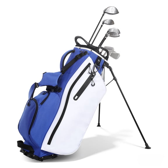 Golf Cart Bag 7 Way Top Divider Organizer Full - length Divider Club Stand Bag with Handles Dual Support Legs Storage Pockets Dual Shoulder Straps Rain Hood Lightweight for Men Women On - Site