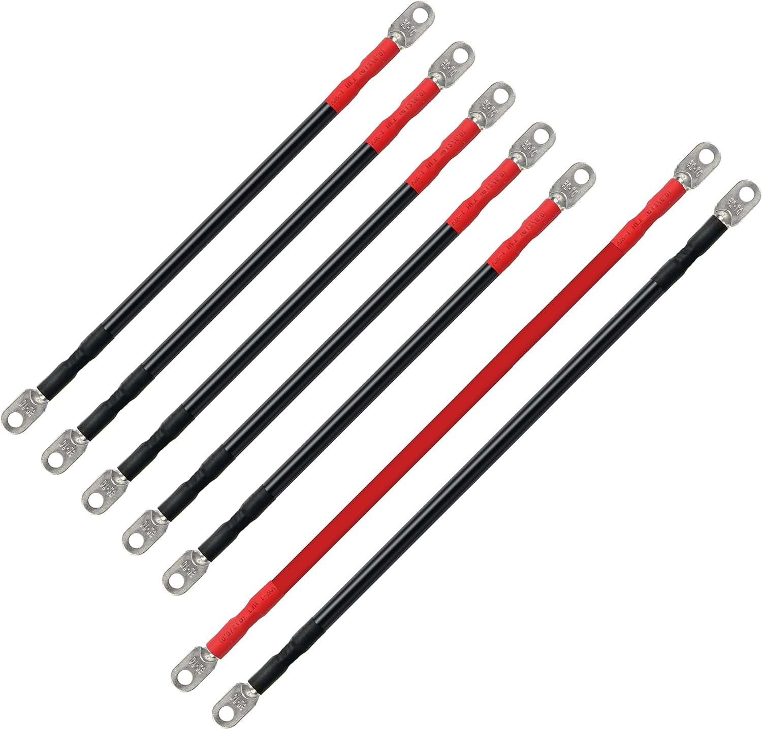 Golf Cart Battery Cable Club Car 48 Volt Wire Kit,# 3 Awg HD, Cable 7 pc Set