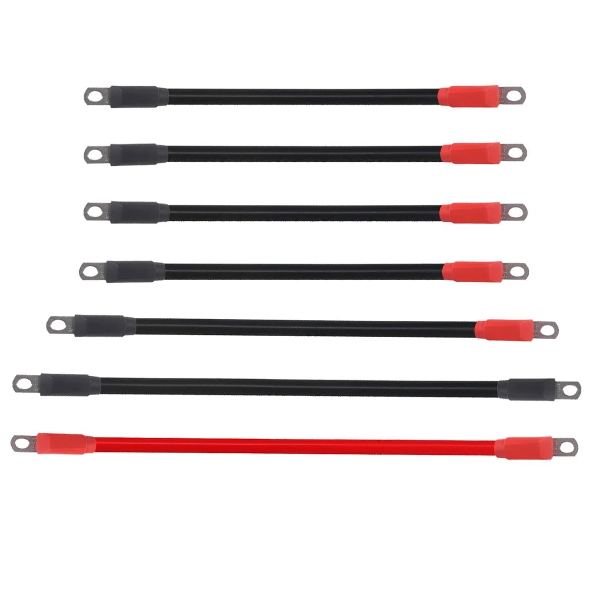 2 Gauge Battery Cable Kit For EZGO RXV Golf Cart - 5pc Set, Replaces OEM 602930