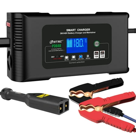 Golf Cart Battery Charger 36V 18A and 48V 13A Trickle Battery Charger,36 Volt Golf Cart Charger,for EZGO TXT Text with Powerwise,Lithium, LiFePO4, Lead-Acid AGM/Gel/SLA..Battery Charger,D Style Plug