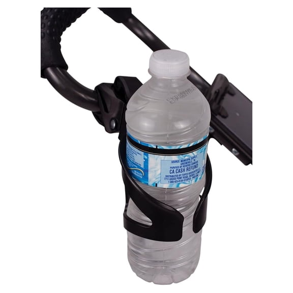 Golf Cart Beverage Holder - Universal Drink Cup Holder Clamp for Golf Carts - Fits Most Carts - Self Leveling - Secure Cup Holder for On-Course Hydration