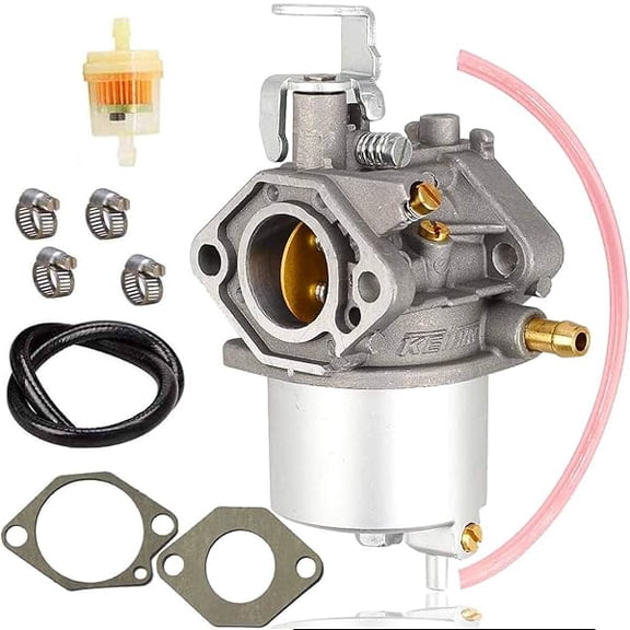 Golf Cart Carburetor Kit compatible with Kawasaki FE290 Engines, Fits Club Car DS & Precedent 19921997, Includes Fuel Filter & Line for Smooth Power