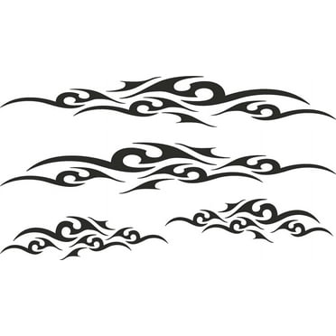 Golf Cart Decals Accessories Go Kart Stickers Tribal Flames Stripes GC11