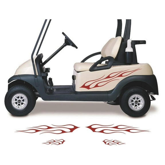 Golf Cart Decals Accessories Go Kart Stickers Tribal Flames Stripes GC32