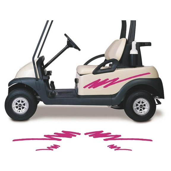 Golf Cart Decals Accessories Go Kart Stickers Tribal Flames Stripes GC64