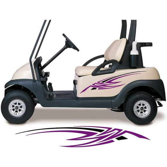 Golf Cart Decals Accessories Two Color Go Cart Stickers GCA1230