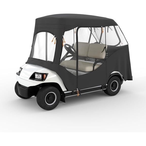 Golf Cart Enclosure 2 Passenger for Club Car, Precedent Clear Rain Cover Driving Enclosure 2 Seater,All-weather protection, 149x123x134 cm