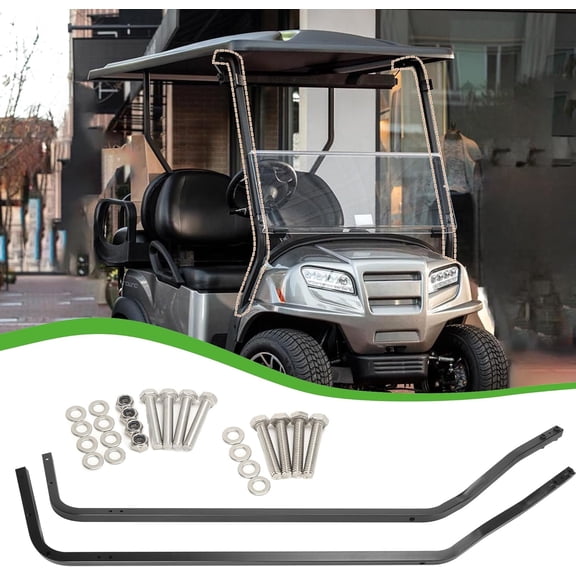 Golf Cart Front Strut Support Brackets for Club Car Precedent,Roof Top Windshield Frame, Golf Cart Accessories