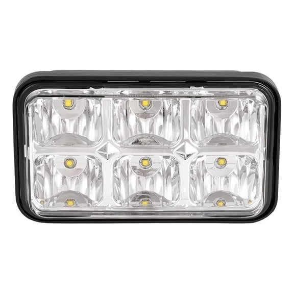 Golf Cart Headlight Clear LED Lens Compatible with 1996-Up EZGO ST350/1980-1994 EZGO Marathon/Workhorse Models Golf Cart Plastic Headlight Housing