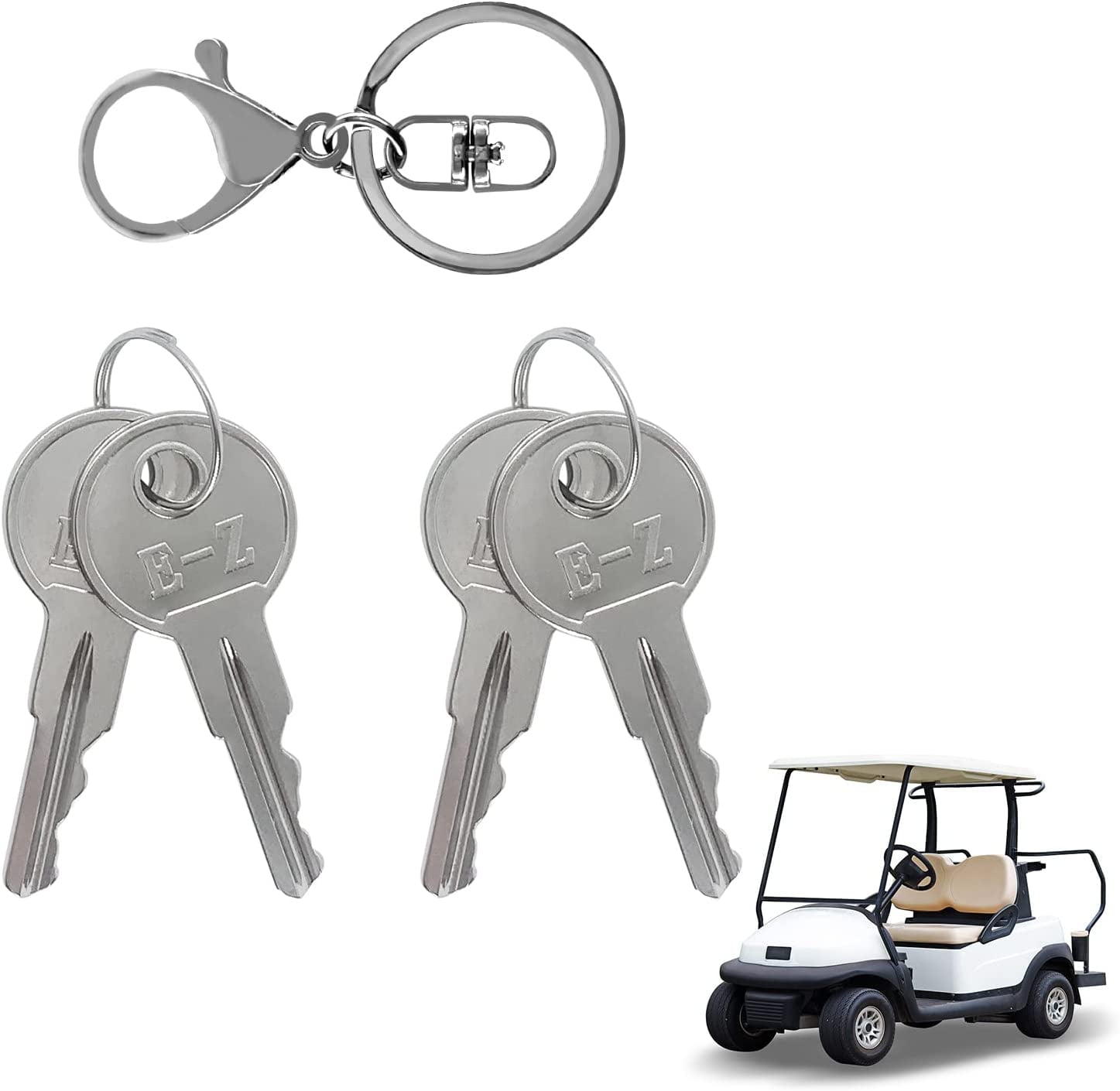 Golf Cart Keys Golf Cart Replacement Ignition Keys 4PCS Fit for EZGO
