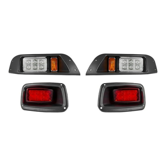 Golf Cart LED Light Kit 12V for EZGO TXT 1996-2013 - Street Legal Headlights, Tail Lights, Turn Signals, Horn