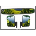 thumbnail image 1 of Golf Cart Mirrors Rear View Folding Side Mirrors for Club Car EZGO Yamaha Combo, 1 of 2