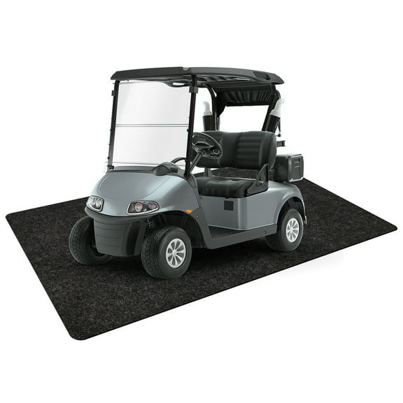 Golf Cart Parking Mat 4.9 ft 9.1 ft Garage Floor Mat Oil Absorbent Waterproof Rubber Backing Layer Floor Protective Pad from Spills, Drips, Splashes and Stains