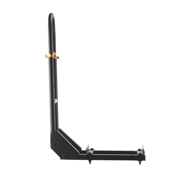 Golf Cart Rear Seat Grab Bar with Footplates - Black, Adjustable Handrail for Most Golf Carts, Passenger Safety Handle, Durable Steel Construction