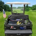 thumbnail image 1 of Golf Cart Rear Storage Bag for 4 Passenger EZGO, , Yamaha Golf Carts, 900D Water-Repellent No Drilling Grocery Shopping  Box with Secure Net and Adjustable Straps for 2+2 Seat, 1 of 7