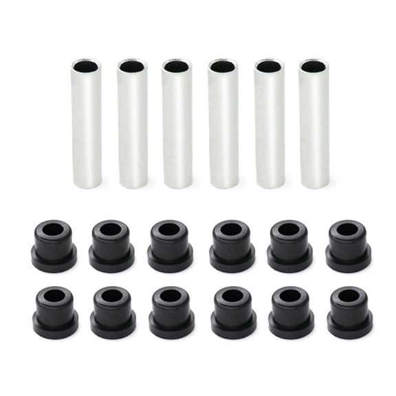 Golf Cart Rear Suspension Maintenance 6 Sleeves 12 Bushings Rubber Cushions Stainless Steel Component Spring Repair