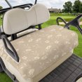 thumbnail image 1 of Golf Cart Seat Covers for 2 Seater, Beige Floral Soft Microfiber Cart Seat Towel Blanket, Vintage Spring Botanical Flowers Absorbent Breathable Non Slip Bench Seats Protector for Golf Course 51"x31", 1 of 9