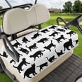 thumbnail image 1 of Golf Cart Seat Covers for 2 Seater, Black Cat Soft Microfiber Cart Seat Towel Blanket, Modern Cartoon Animals Minimalist Absorbent Breathable Non Slip Bench Seats Protector for Golf Course 51"x31", 1 of 9