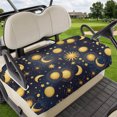 thumbnail image 1 of Golf Cart Seat Covers for 2 Seater,Blue Star Sky Microfiber Cart Seat Towel Blanket,Retro Fantasy Farmhouse Gold Moon Sun Absorbent Breathable Non Slip Bench Seats Protector for Golf Course 51"x31", 1 of 9