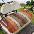 thumbnail image 1 of Golf Cart Seat Covers for 2 Seater, Burnt Orange Brown Soft Microfiber Cart Seat Towel Blanket, Farmhouse Vintage Wooden Absorbent Breathable Non Slip Bench Seats Protector for Golf Course 51"x31", 1 of 9