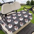 thumbnail image 1 of Golf Cart Seat Covers for 2 Seater,Christmas Snowman Microfiber Cart Seat Towel Blanket,Winter Black Grey Xmas Snow Cute Absorbent Breathable Non Slip Bench Seats Protector for Golf Course 51"x31", 1 of 9