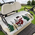 thumbnail image 1 of Golf Cart Seat Covers for 2 Seater, Christmas Soft Microfiber Cart Seat Towel Blanket, Winter Snowflake Snowman Pine Tree Absorbent Breathable Non Slip Bench Seats Protector for Golf Course 51"x31", 1 of 9