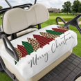 thumbnail image 1 of Golf Cart Seat Covers for 2 Seater,Christmas Trees Microfiber Cart Seat Towel Blanket,Xmas Winter Leopard Printed Plaid Pine Absorbent Breathable NonSlip Bench Seats Protector for Golf Course 51"x31", 1 of 9