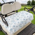 thumbnail image 1 of Golf Cart Seat Covers for 2 Seater,Coastal Coral Microfiber Cart Seat Towel Blanket,Ocean Starfish Blue Conch Summer Sea Absorbent Breathable Non Slip Bench Seats Protector for Golf Course 51"x31", 1 of 9