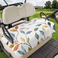 thumbnail image 1 of Golf Cart Seat Covers for 2 Seater, Colorful Leaf Soft Microfiber Cart Seat Towel Blanket, Pastoral Botanical Summer Spring Absorbent Breathable Non Slip Bench Seats Protector for Golf Course 51"x31", 1 of 9