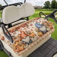 thumbnail image 1 of Golf Cart Seat Covers for 2 Seater,Fall Gnomes Microfiber Cart Seat Towel Blanket,Pumpkins Thanksgiving Leaves Autumn Retro Check Absorbent NonSlip Bench Seats Protector for Golf Course 51"x31", 1 of 9