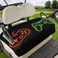 thumbnail image 1 of Golf Cart Seat Covers for 2 Seater,Game Controller Soft Microfiber Cart Seat Towel Blanket,Modern Art Gaming Handheld Black Absorbent Breathable Non Slip Bench Seats Protector for Golf Course 51"x31", 1 of 9