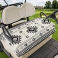 thumbnail image 1 of Golf Cart Seat Covers for 2 Seater,Gray Beige Boho Microfiber Cart Seat Towel Blanket,Ethnic Tribe Southwestern Vintage Absorbent Breathable Non Slip Bench Seats Protector for Golf Course 51"x31", 1 of 9