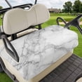 thumbnail image 1 of Golf Cart Seat Covers for 2 Seater,Gray Marble Microfiber Cart Seat Towel Blanket,Modern Simple Gradient Abstract Patterned Absorbent Breathable Non Slip Bench Seats Protector for Golf Course 51"x31", 1 of 9