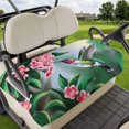 thumbnail image 1 of Golf Cart Seat Covers for 2 Seater,Green Hummingbird Soft Microfiber Cart Seat Towel Blanket,Spring Summer Pink Flower Leaf Absorbent Breathable Non Slip Bench Seats Protector for Golf Course 51"x31", 1 of 9