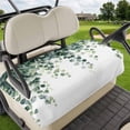 thumbnail image 1 of Golf Cart Seat Covers for 2 Seater,Green Leaves Microfiber Cart Seat Towel Blanket,Watercolor Spring Eucalyptus Branches Absorbent Breathable Non Slip Bench Seats Protector for Golf Course 51"x31", 1 of 9