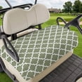 thumbnail image 1 of Golf Cart Seat Covers for 2 Seater,Green Morocco Microfiber Cart Seat Towel Blanket,Boho Farmhouse Abstract Geometric Simple Absorbent Breathable NonSlip Bench Seats Protector for Golf Course 51"x31", 1 of 9